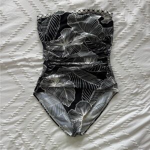 Tommy Bahama Leaf Print Swimsuit